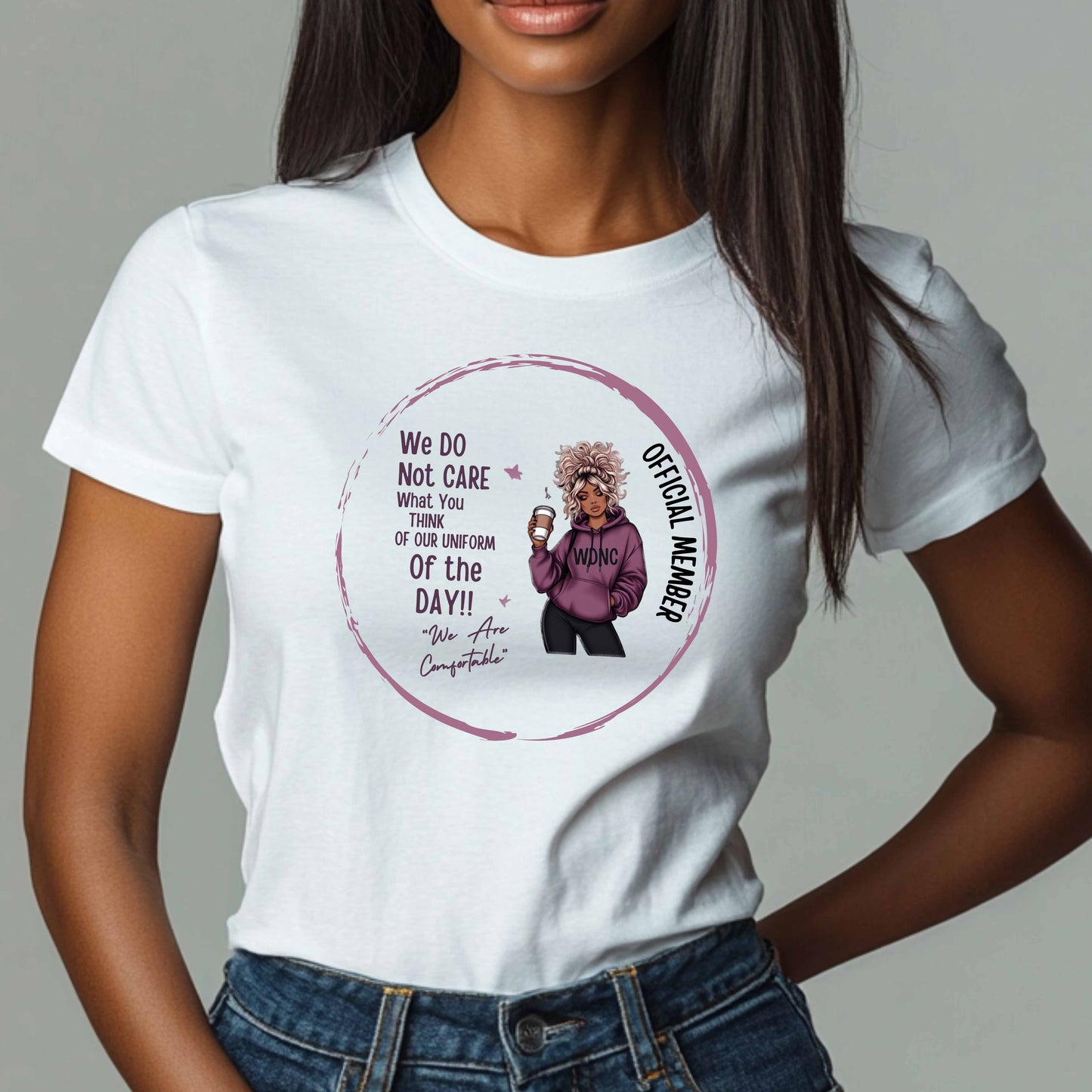 "We Do Not Care" WDNC Funny t-shirt