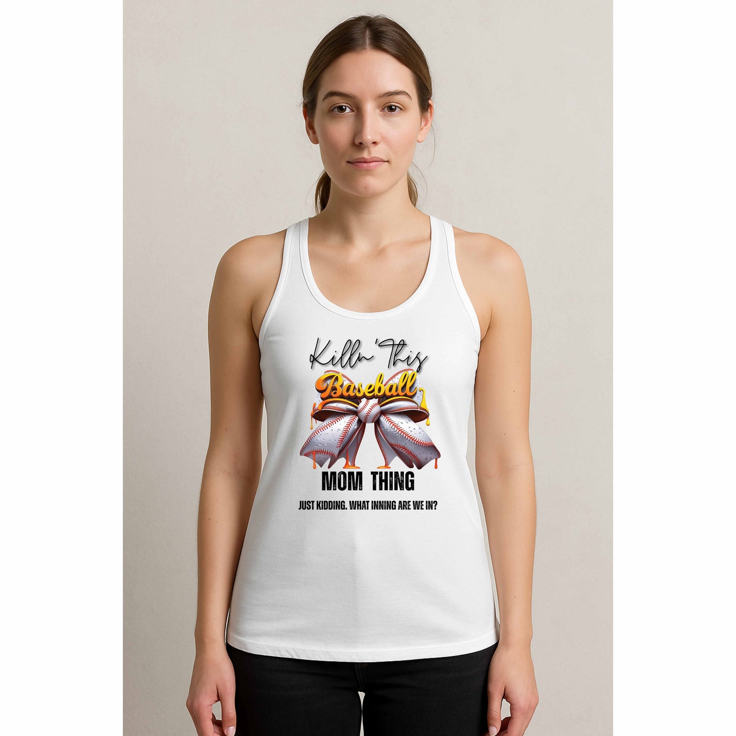 BASEBALL MOM THING CUSTOMIZABLE - NL1533 Ladies Ideal Racerback Tank