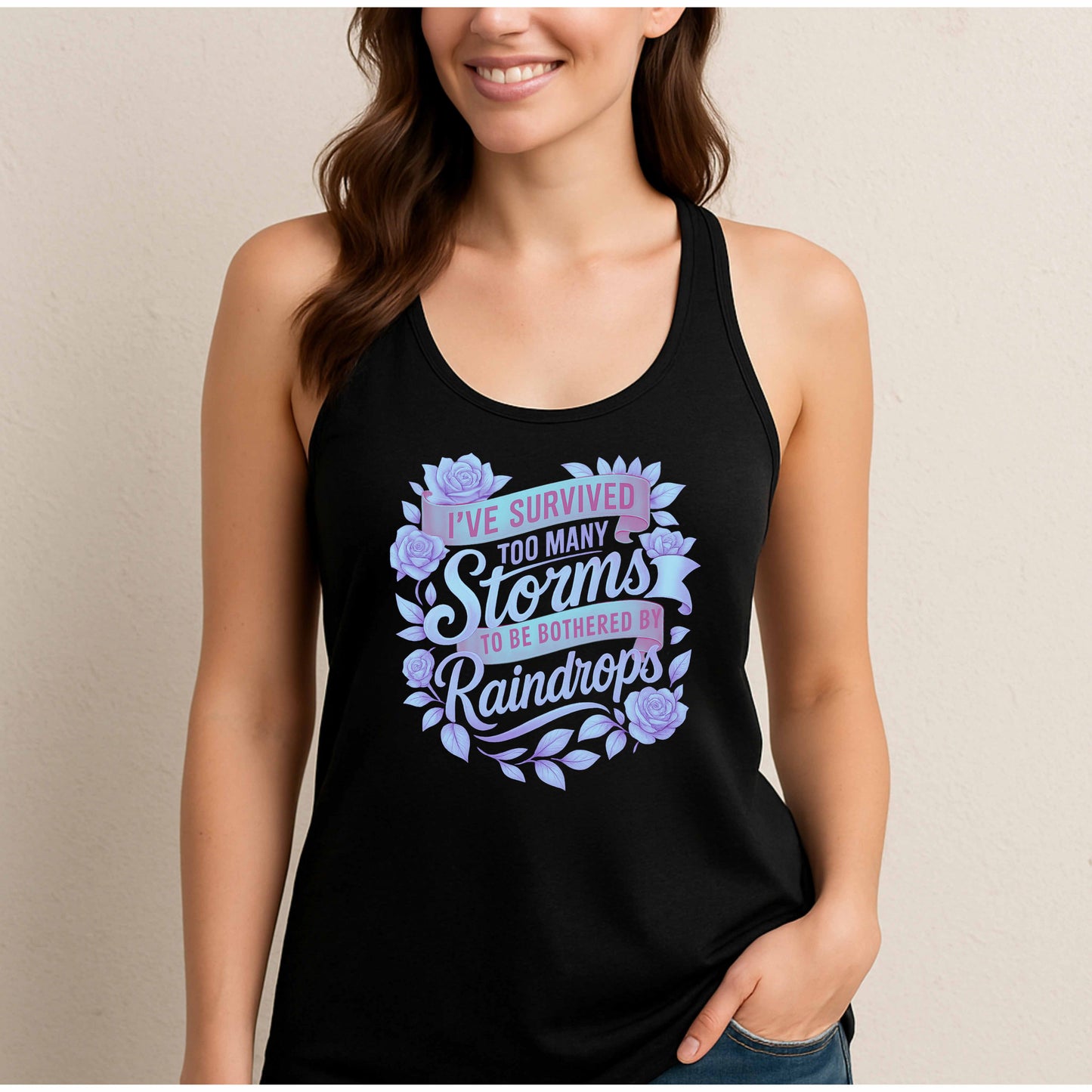 Survived The Storms Racerback Tank