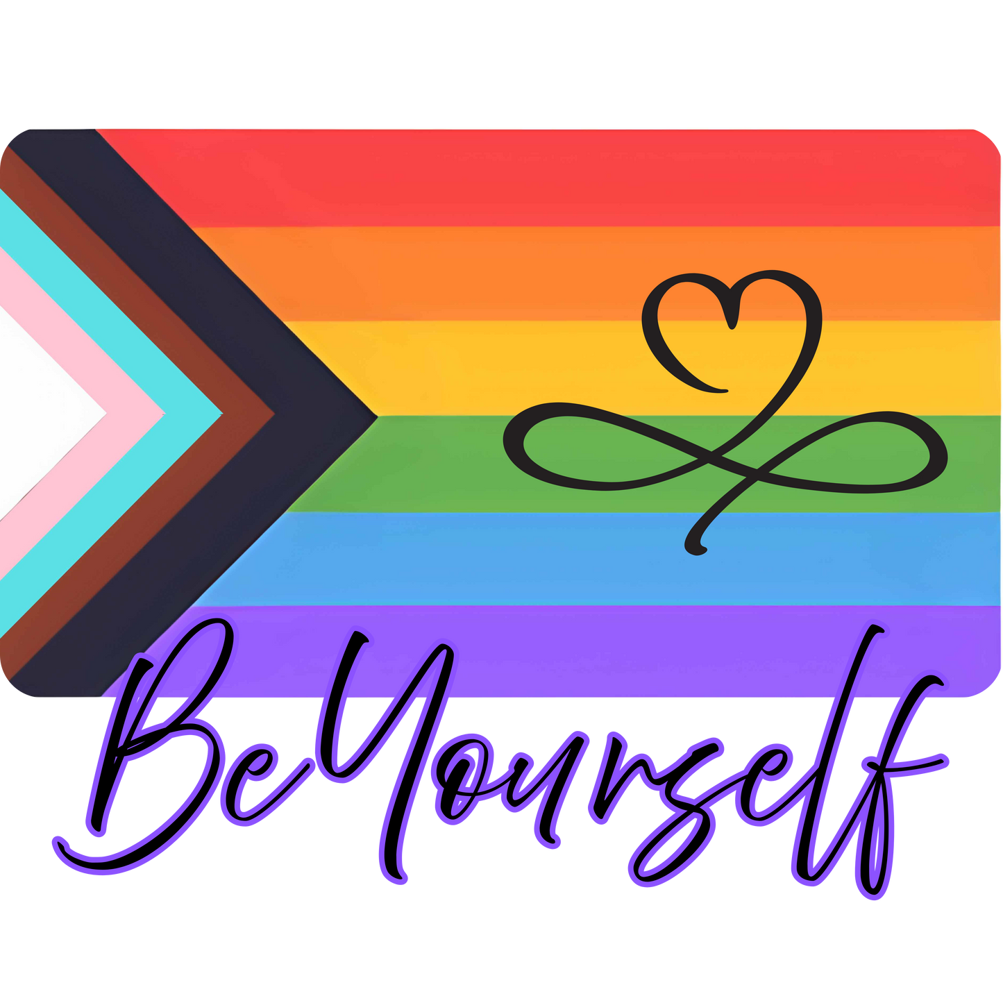 PRIDE HEART INFINITY CUSTOMIZABLE  Z61x Premium Short Sleeve Tee