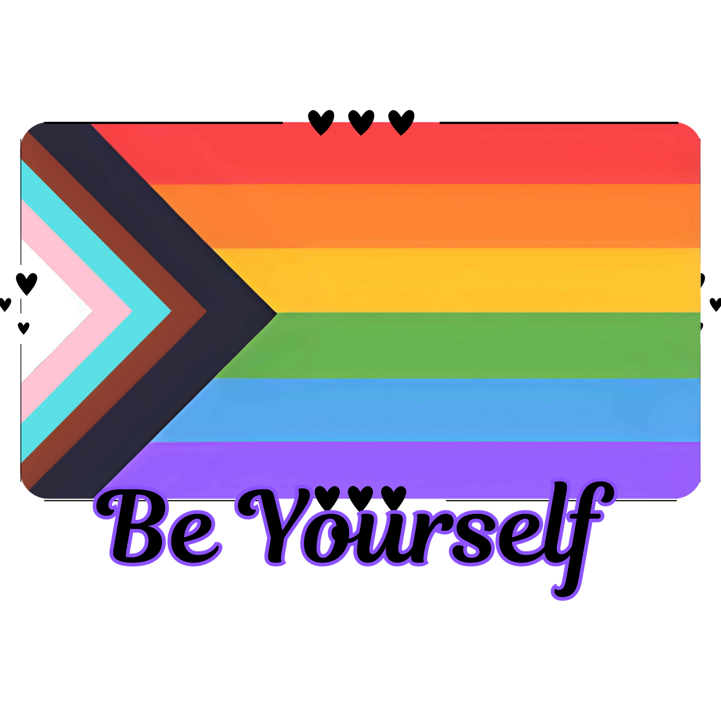 PRIDE HEART BOARDER CUSTOMIZABLE  Z61x Premium Short Sleeve Tee